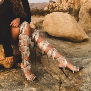 Bling Thigh High Heels